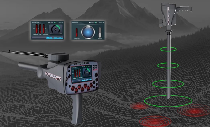 BR 20 PRO Long Range Gold Detectors for Field Work